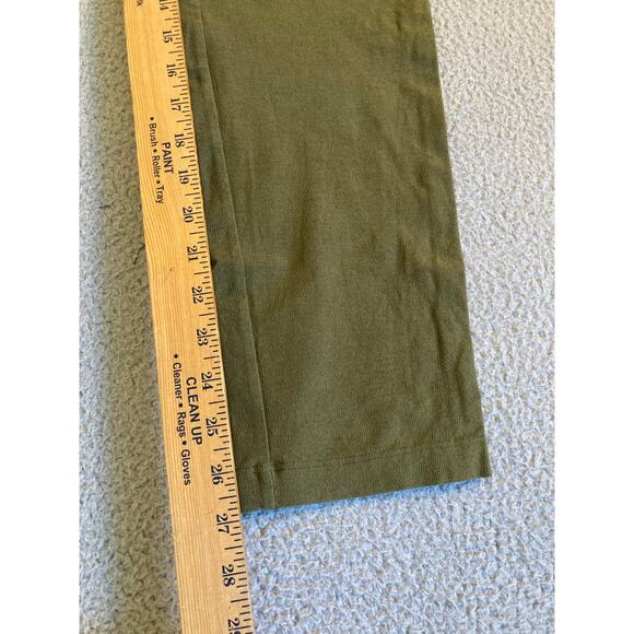 Eileen Fisher Pants Small Pull On Slim Straight Made in USA Low Rise Green - Picture 7 of 10